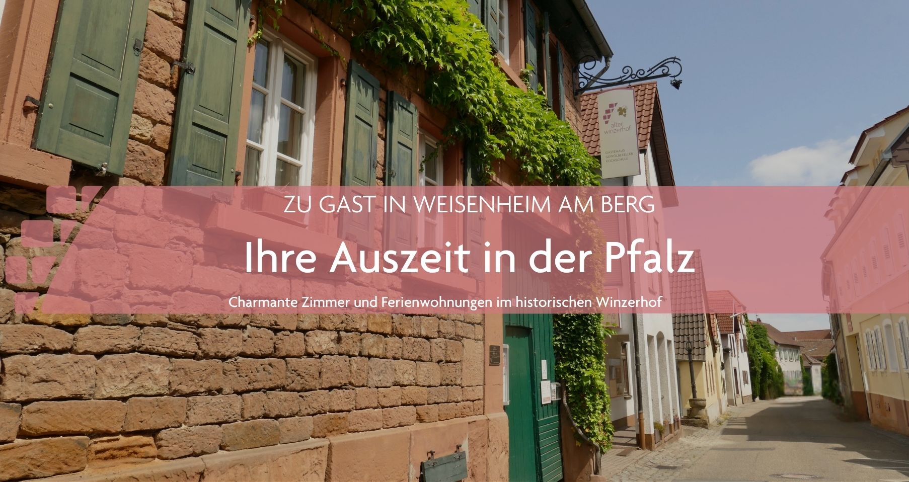 Alter Winzerhof mit Zimmern und Ferienwohnungen in Weisenheim am Berg